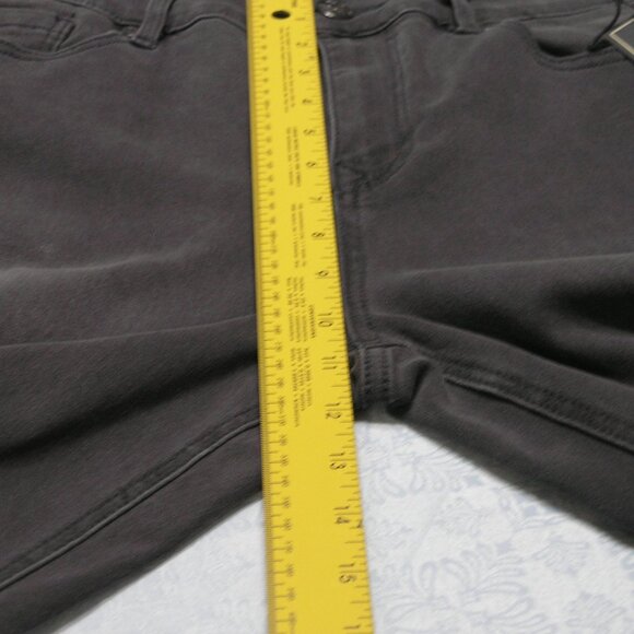 Diane Gilman Women's Dark Grey Jeans Size 12P with silver stud embellished - Picture 11 of 12